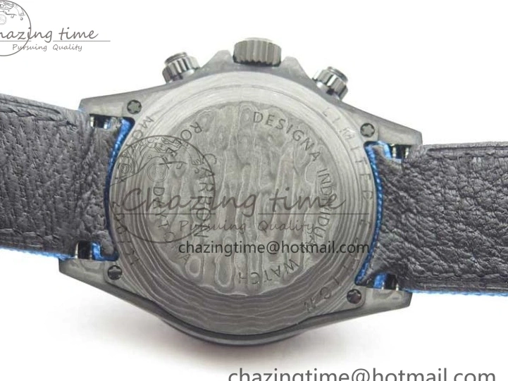 Edition Dial Daytona DIW Strap Blue Carbon A4130 Light Blue OMF Best Light Nylon on 1123